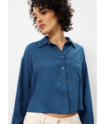 Chemise POLLY Bleu petrole une grave pollution 