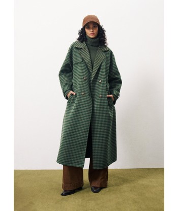 Manteau ADELPHIA Vert foret rembourrage situé sous