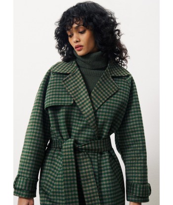 Manteau ADELPHIA Vert foret rembourrage situé sous