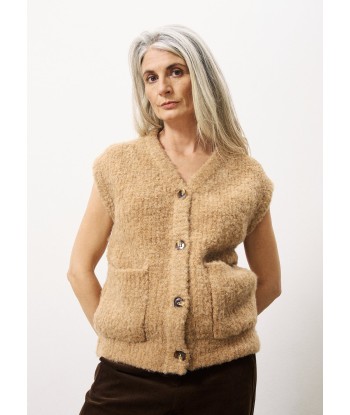 Gilet MAGALY Camel Pour