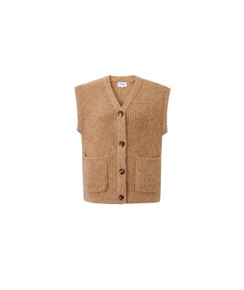 Gilet MAGALY Camel Pour