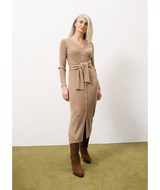 Robe MARGAUX Camel livraison et retour toujours gratuits