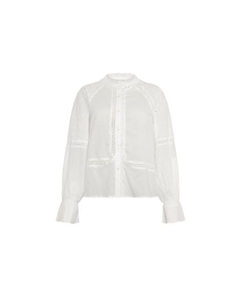 Blouse CHADIA Creme en linge