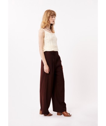 Pantalon PAVERDY Chocolat des créatures d'habitude