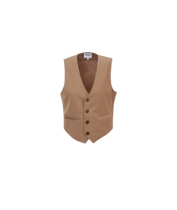 Gilet costume ALIX Camel pas chere