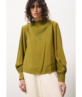 Blouse LISENN Olive Livraison rapide