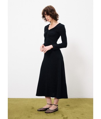 Robe MAEE Noir en linge