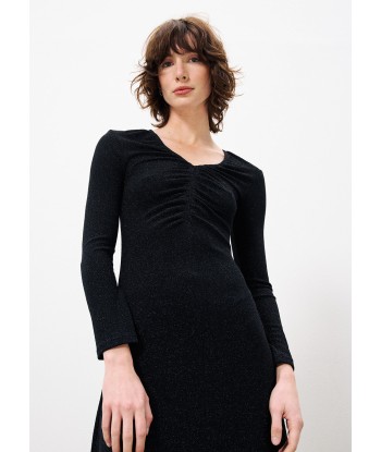 Robe MAEE Noir en linge