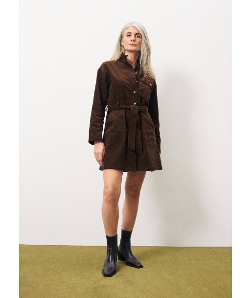 Robe CLOELIA Marron glace est présent 