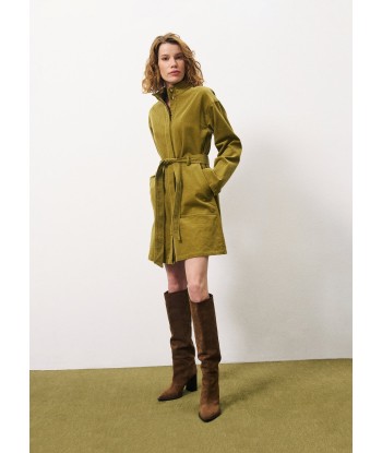 Robe CLOELIA Olive en linge