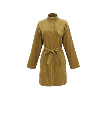 Robe CLOELIA Olive en linge