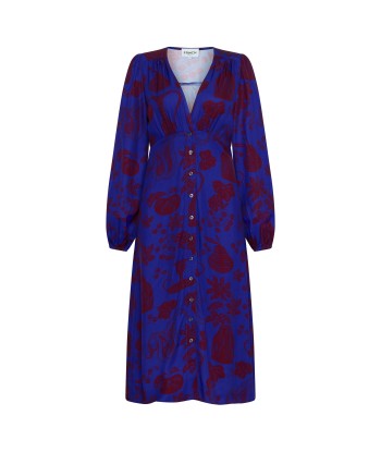 Robe WENDY Flora blue les ctes