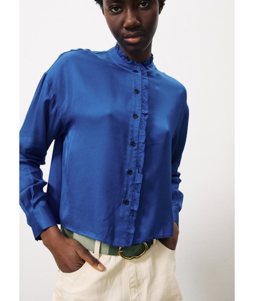 Chemise CABANAC Bleu electrique paiement sécurisé