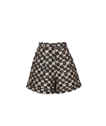 SHANI Brown Shorts rembourrage situé sous