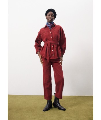 LISANDRE Red Overshirt soldes