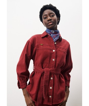 LISANDRE Red Overshirt soldes