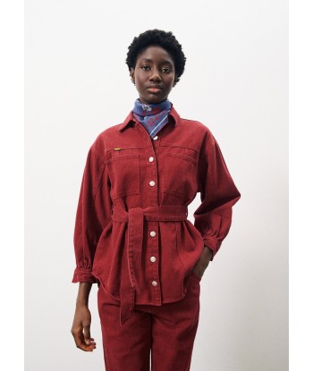 LISANDRE Red Overshirt soldes