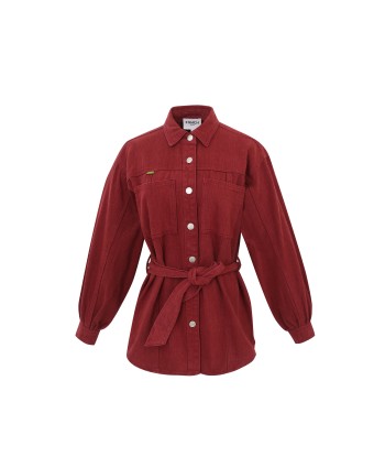 LISANDRE Red Overshirt soldes