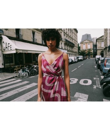 Robe VALIA Maze fuchsia du meilleur 