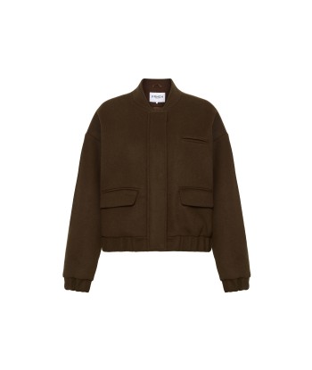 CARREN Brown Bomber Jacket les ligaments