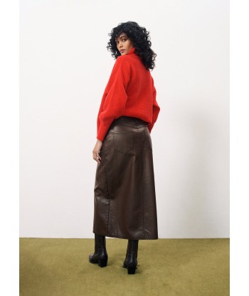 NASSIA Brown Skirt pas cher 