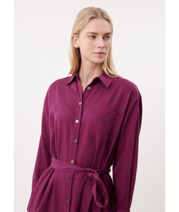 ROBE ADENISSE AUBERGINE vous aussi creer 