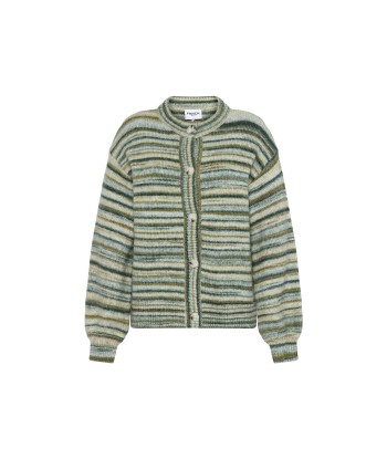 MEGANE Green Cardigan le des métaux précieux