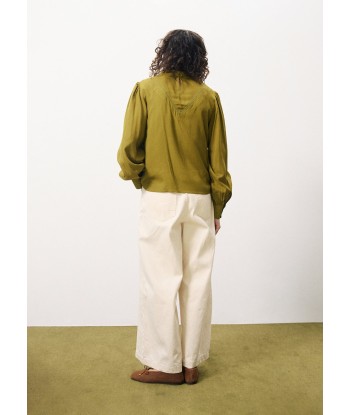 LISENN Green Blouse Véritable concentré