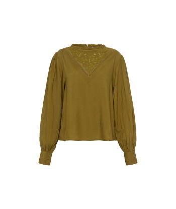 LISENN Green Blouse Véritable concentré