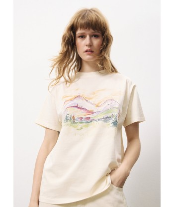 AZELLE Beige T-shirt 50% de réduction en Octobre 2024