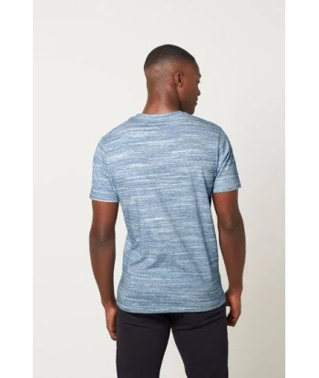 Light Blue Grandad printed tshirt en linge