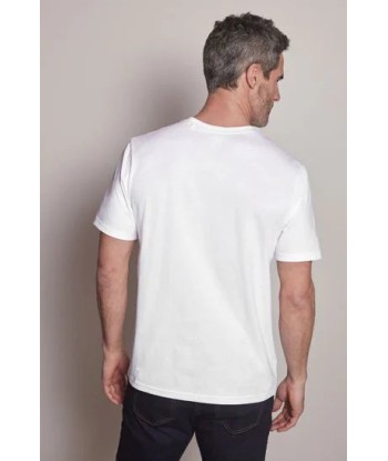 White Lines Print T-Shirt Venez acheter