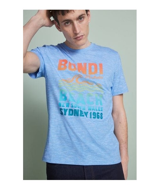 Blue Bondi Print T-Shirt prix