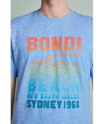 Blue Bondi Print T-Shirt prix