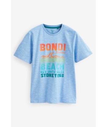 Blue Bondi Print T-Shirt prix