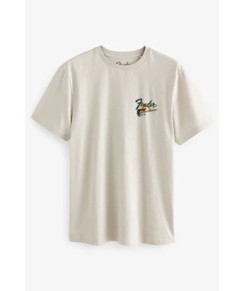 Ecru Fender License T-Shirt soldes