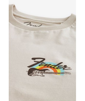 Ecru Fender License T-Shirt soldes