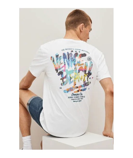 White Graffiti Back Print T-Shirt store