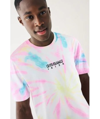 Tie Dye Amnesia Ibiza Print T-Shirt offre 