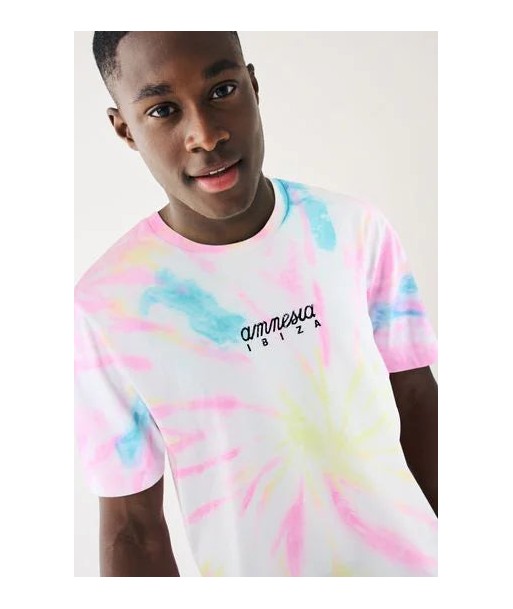 Tie Dye Amnesia Ibiza Print T-Shirt offre 