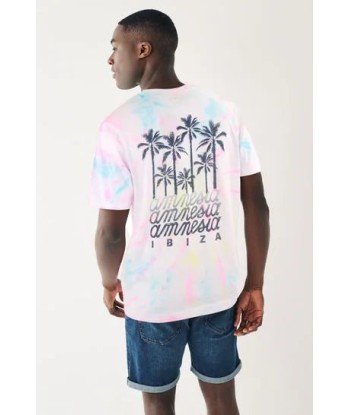 Tie Dye Amnesia Ibiza Print T-Shirt offre 