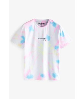 Tie Dye Amnesia Ibiza Print T-Shirt offre 