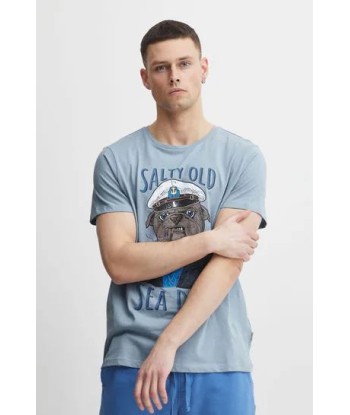 Salty Sea Dog Printed T-Shirt sur le site 