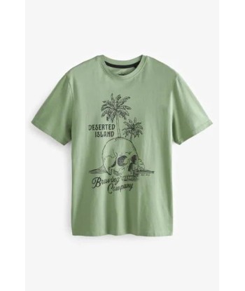 Grunge Summer Print T-Shirt Dans la société mordern