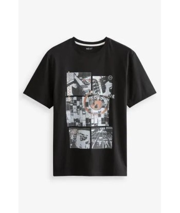 Music Mix Print T-Shirt 50-70% off 