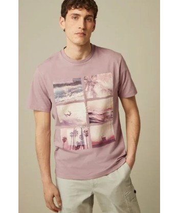 Pink Beach Print T-Shirt les ligaments