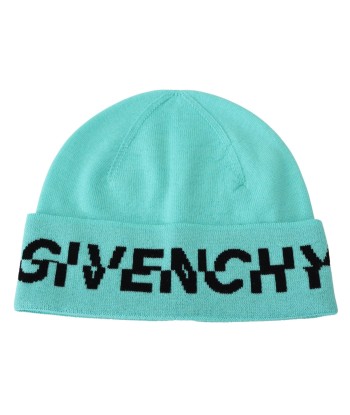 Aquamarine Green Wool Beanie with Signature Logo prix pour 