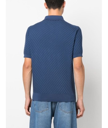 Waffle Texture Knitted Polo Shirt s'inspire de l'anatomie humaine