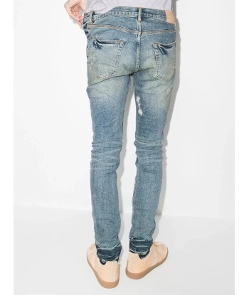 Vintage Distressed Finish Skinny Jeans Voir les baskets