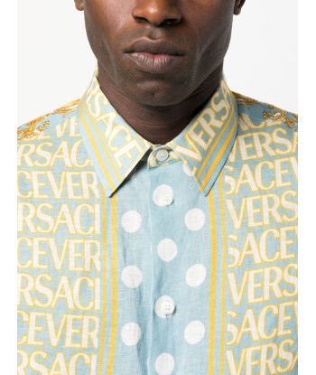 Versace Allover Linen Shirt offre 